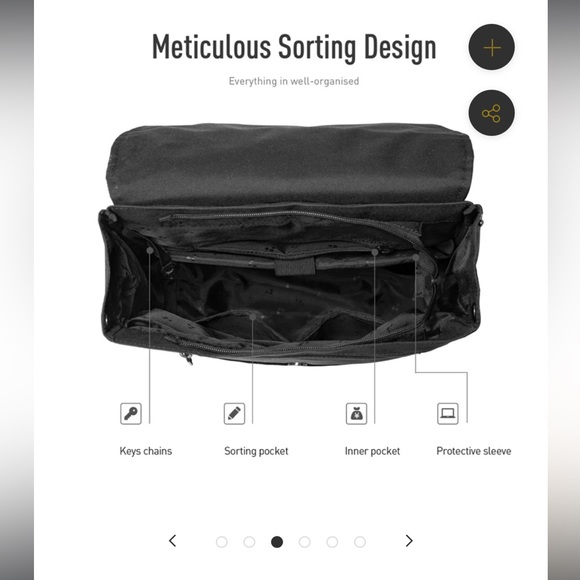 MAH SIRO BLACK BACKPACK | LARGE - Picture 5 of 6